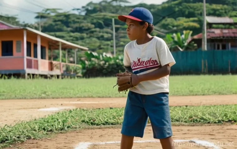 로드 카레스와 파나마 야구 - **A young Rod Carew playing baseball in Panama.** The image depicts a lean boy, approximately 10-12 ...